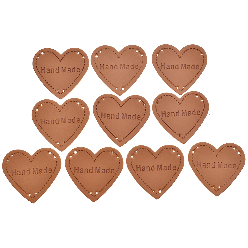 50X Handmade Label Tag Patches PU Leather Bag Clothing Sewing Supplies DIY Craft - Picture 21 of 45