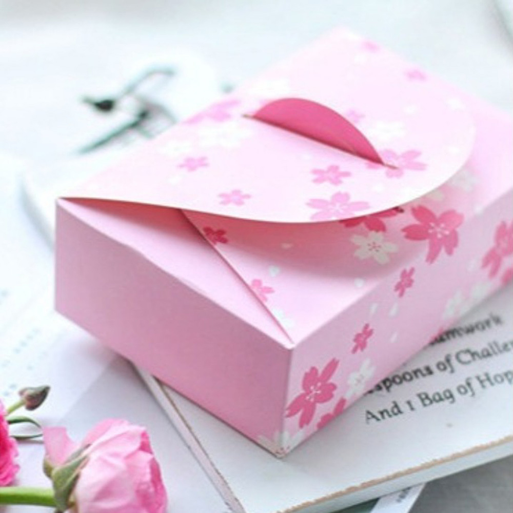 5pcs Cupcake Storage Box Cherry Blossom Cake Baking Pastry Wedding Party Decor