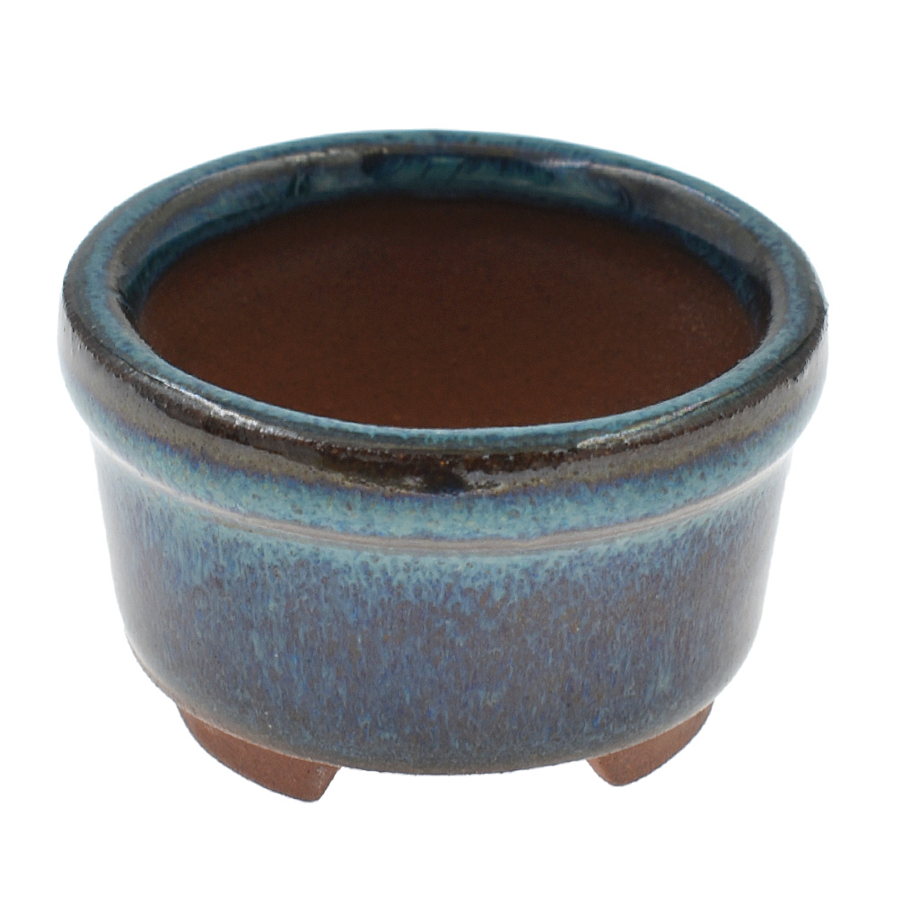 Mini vaso da fiori bonsai cinese ovale smaltata fioriera casa cesti giardino decorazione - Foto 12 di 19