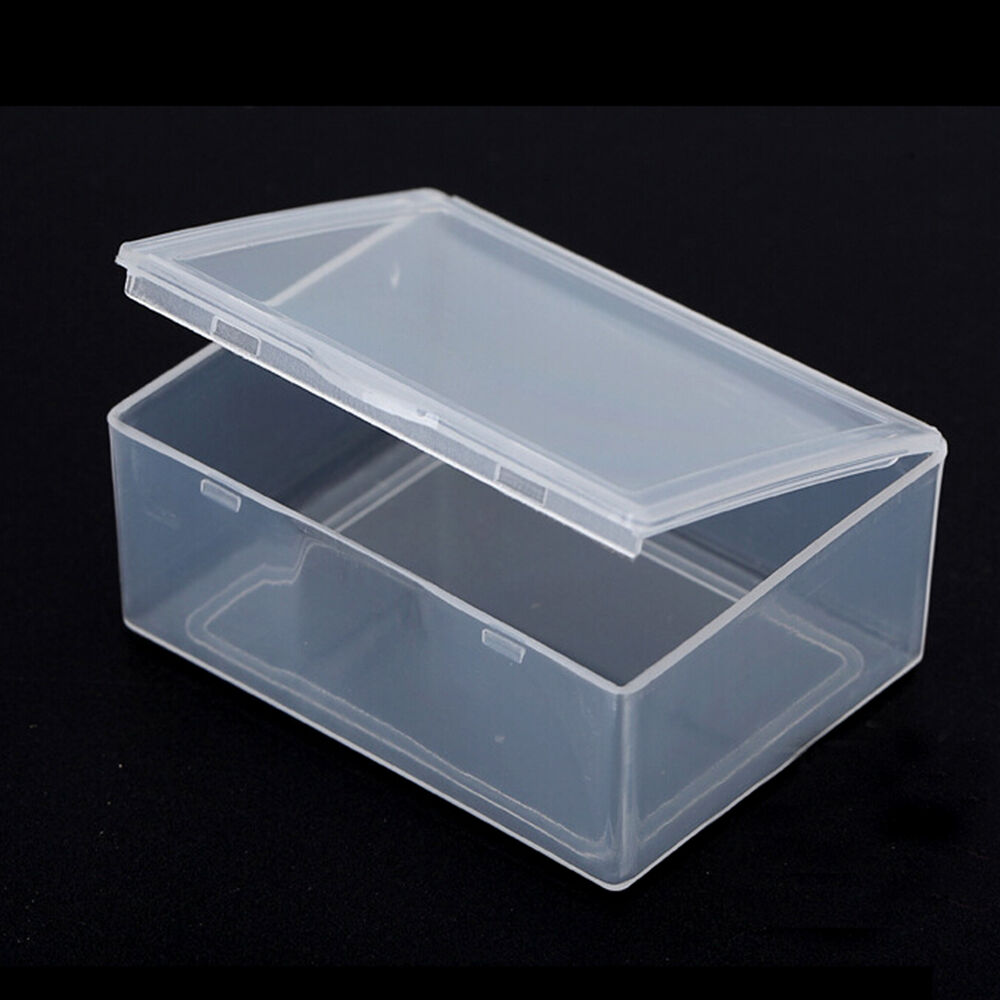 Mini Plastic Storage Boxes Clear Jewelry Beads Case Screw Coins