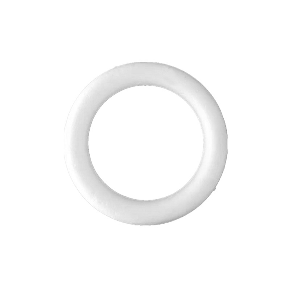 10pcs Christmas Foam Polystyrene Foam Ring Round Garland Model White Xmas - Picture 10 of 10