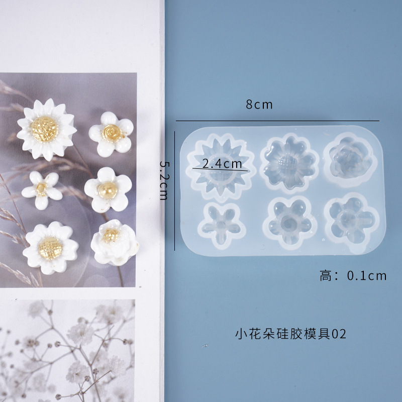 3D Flower Resin Casting Silicone Mold Cake Decor Epoxy Jewelry Making DIY Supply - Picture 9 of 10