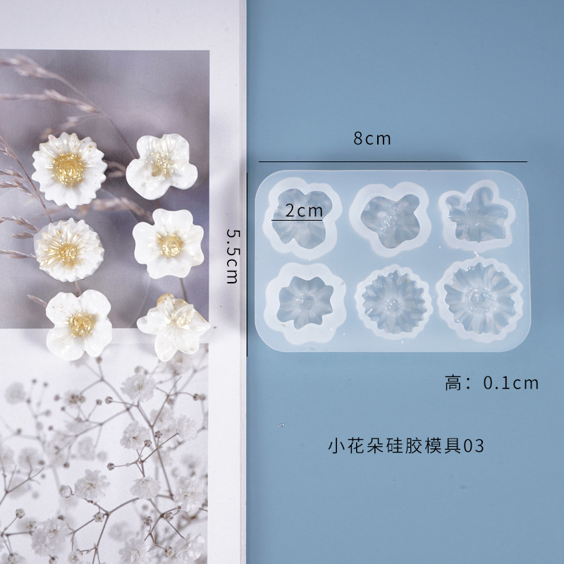 3D Flower Resin Casting Silicone Mold Cake Decor Epoxy Jewelry Making DIY Supply - Picture 10 of 10