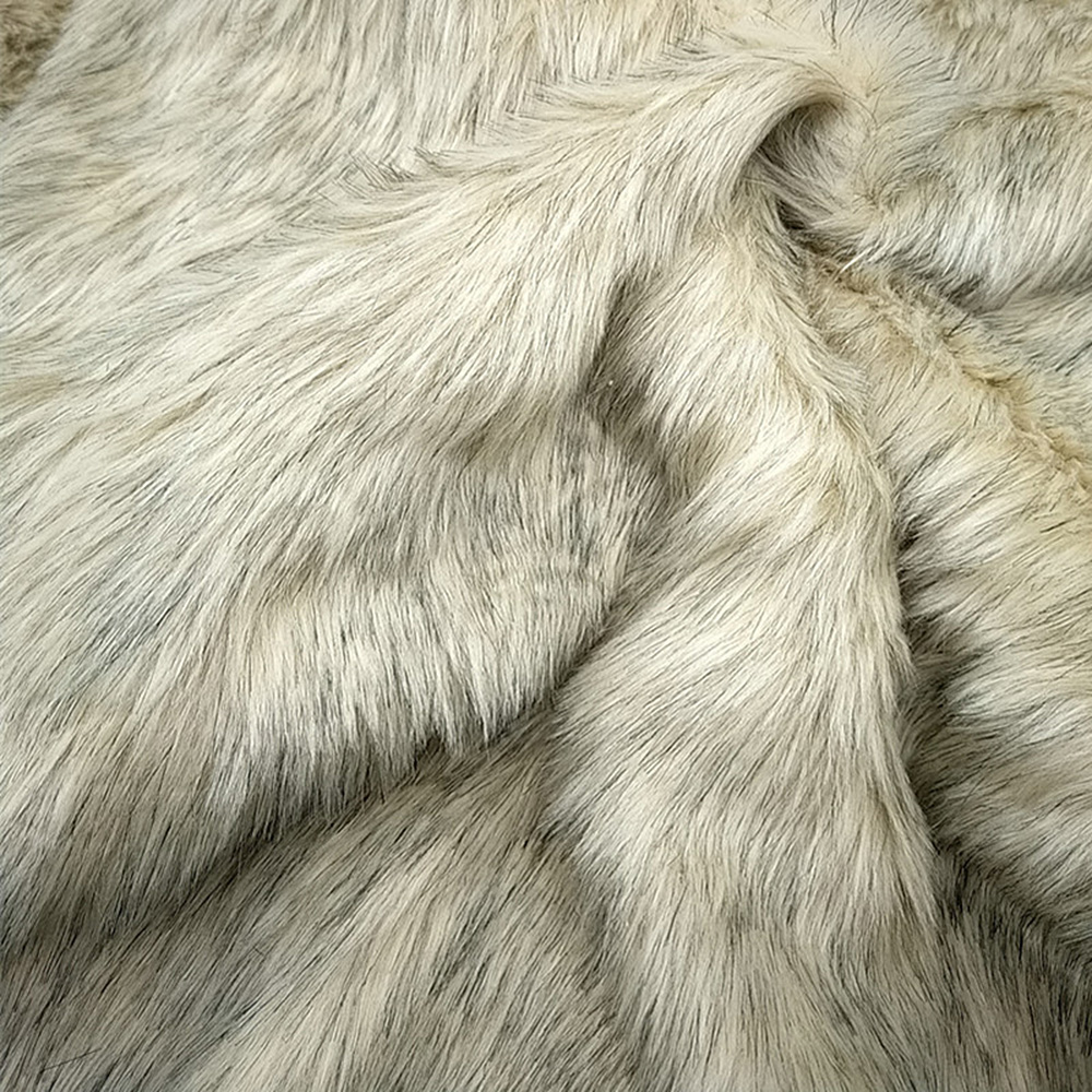 Plush Fabric Faux Fox Fur Long Hair Fluffy Clothing Sewing Sofa Carpet ...