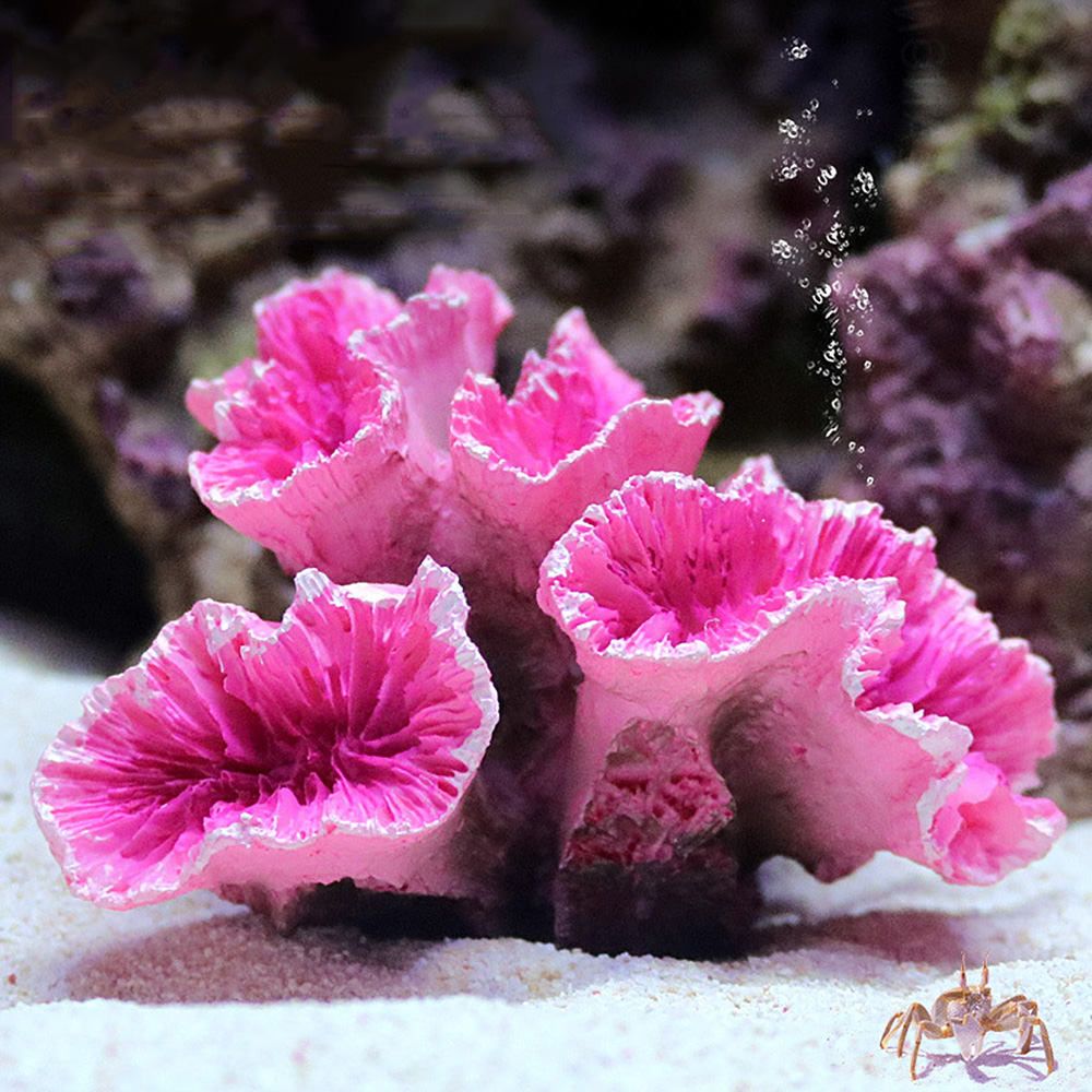 Addfashions 9Pcs Fish Tank Ornaments Artificial Coral Aquarium Decor Desktop Adornment Landscape Simulation Resin Reef Rock 