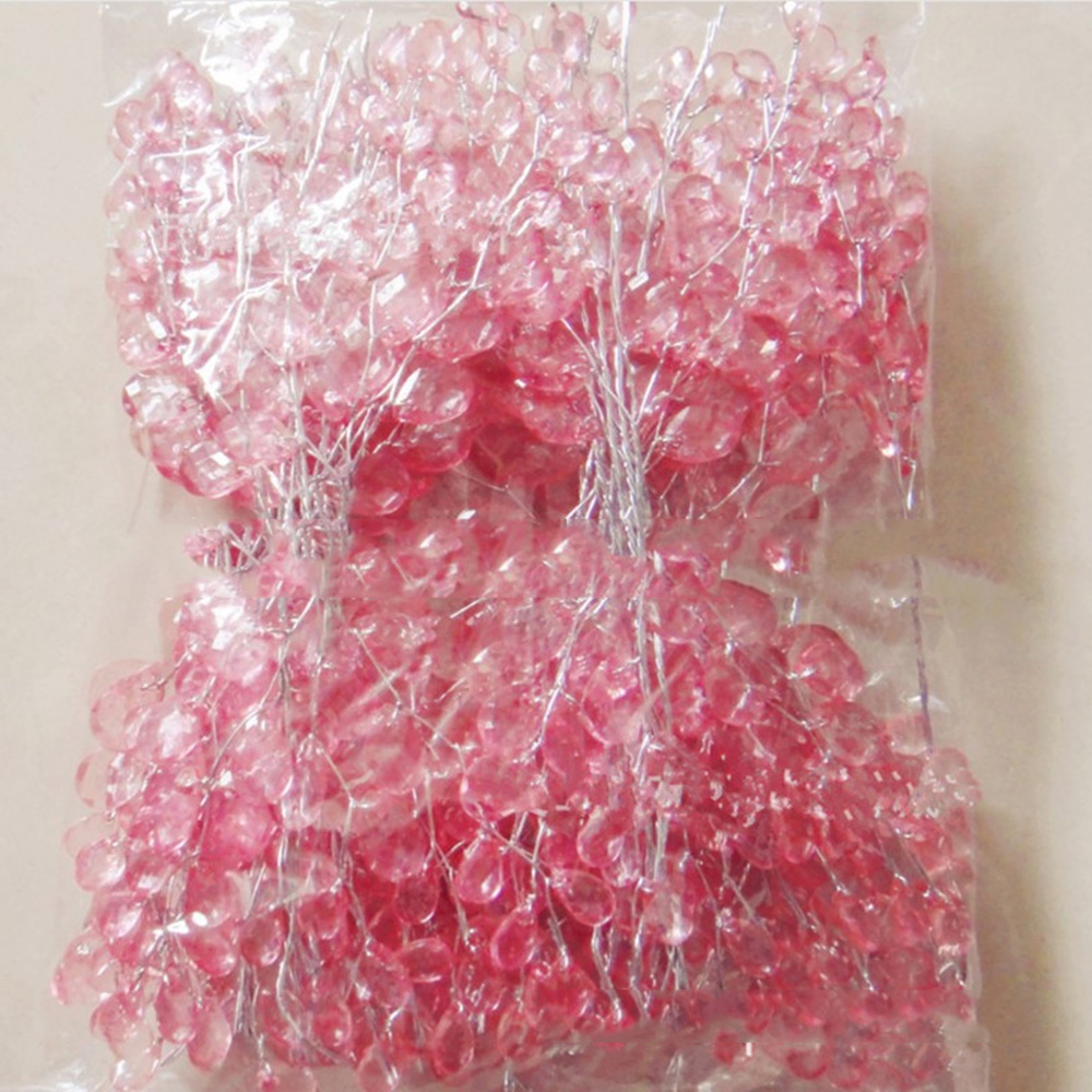 Details about   10X Acrylic Crystal Bead Flower Branch String Wedding Party Home Decor Art Craft 