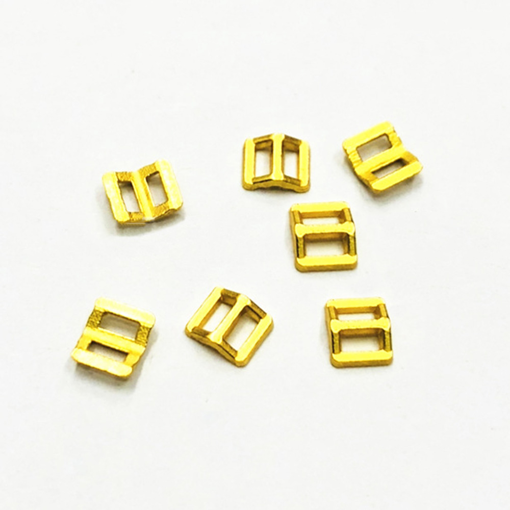 Sewing Mini Buckles 7mm 100pcs Metal Button DIY Patchwork Buckle Handmade Craft Accessories for Doll Clothes Shoes Bags Belt