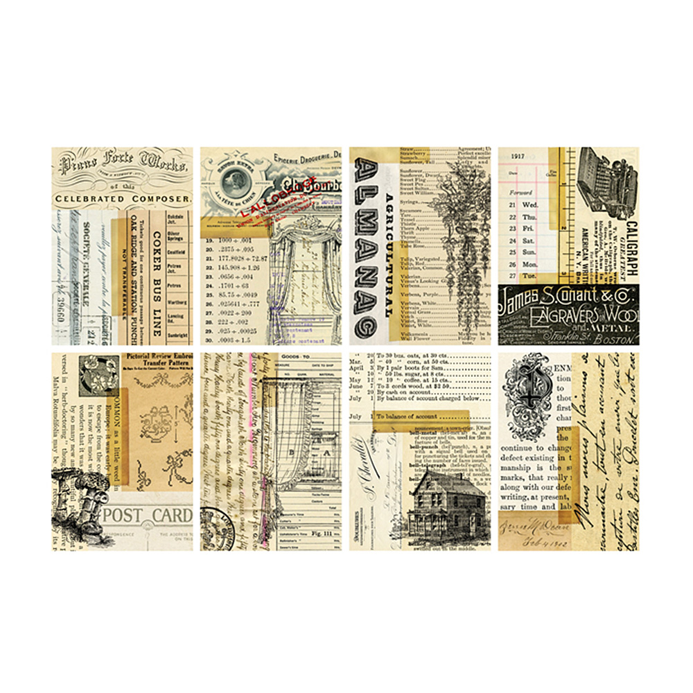 4-14X Vintage Paper Pad Scrapbooking Planner Card Junk Journal Album Craft DIY 