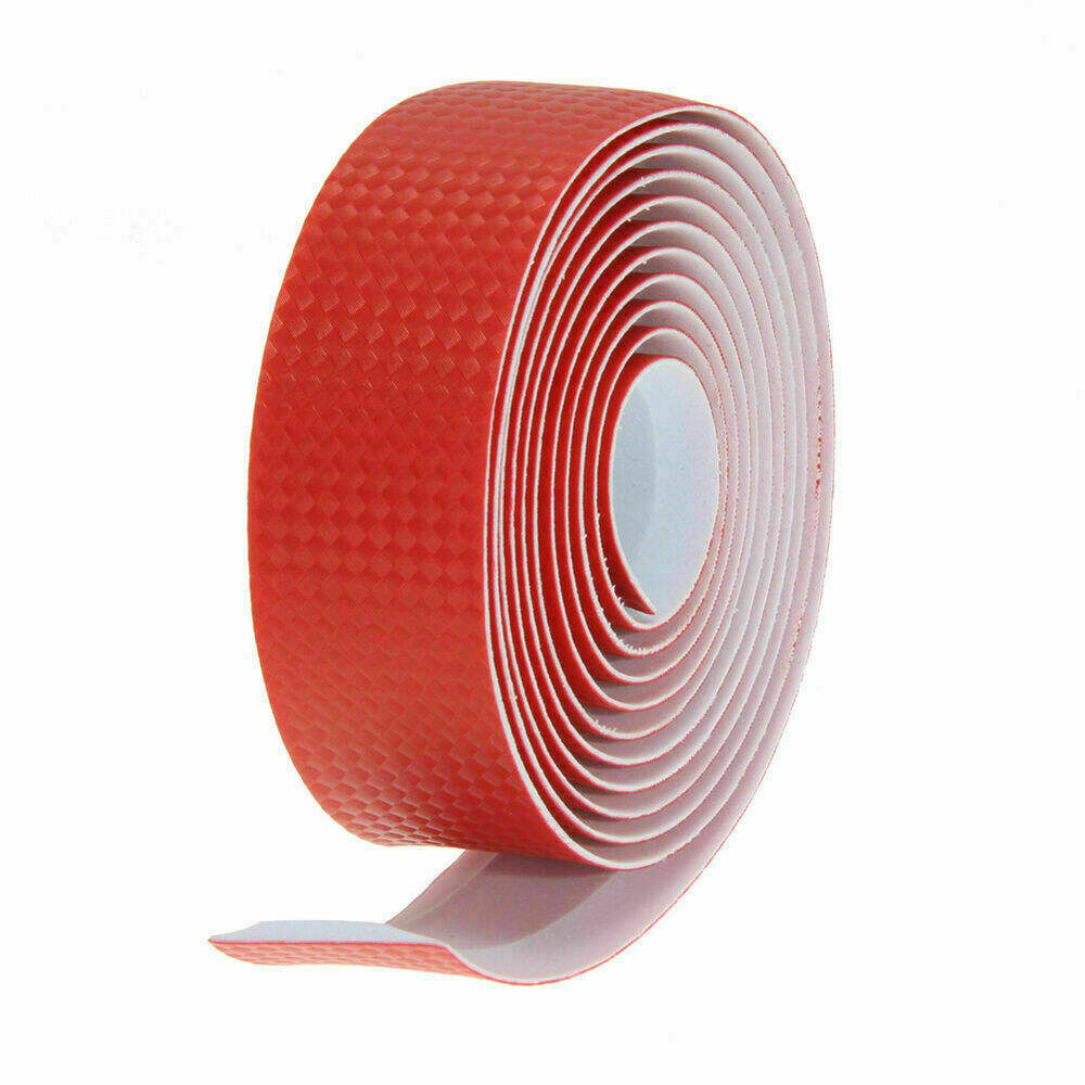 Carbon Fiber Bike Handlebar Tape Comfort GEL Road Wrap+2 Bar Belt Bicycle Parts - Picture 17 of 25