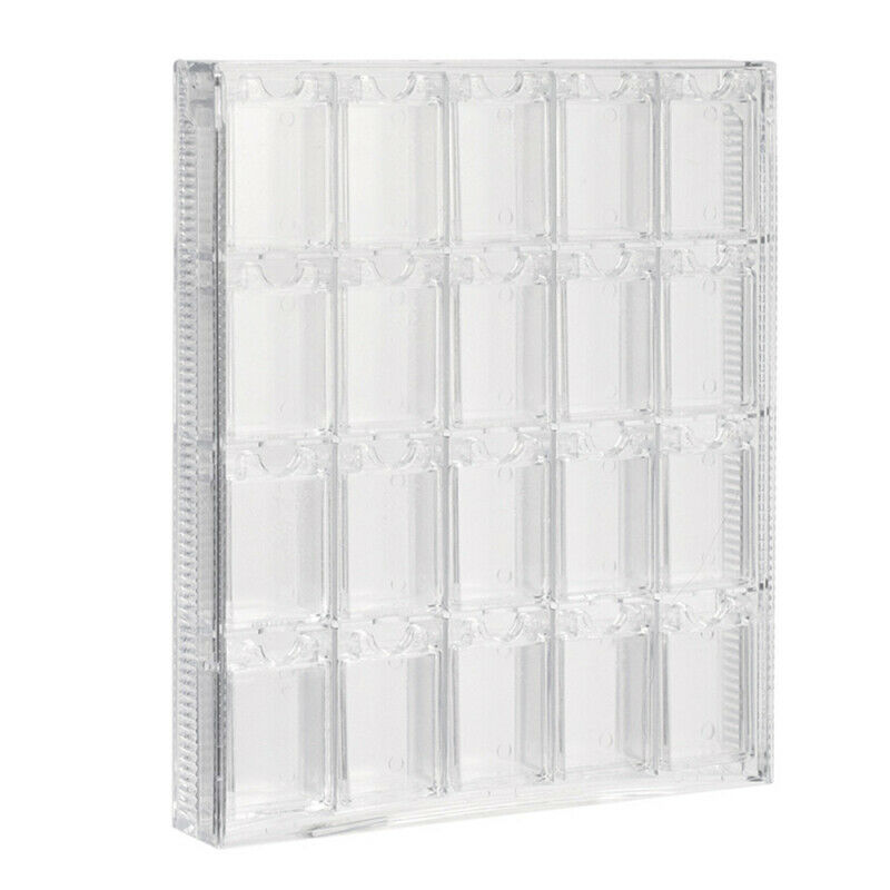 Empty 20 Slots Nail Storage Container Box Case Tip Rhinestone