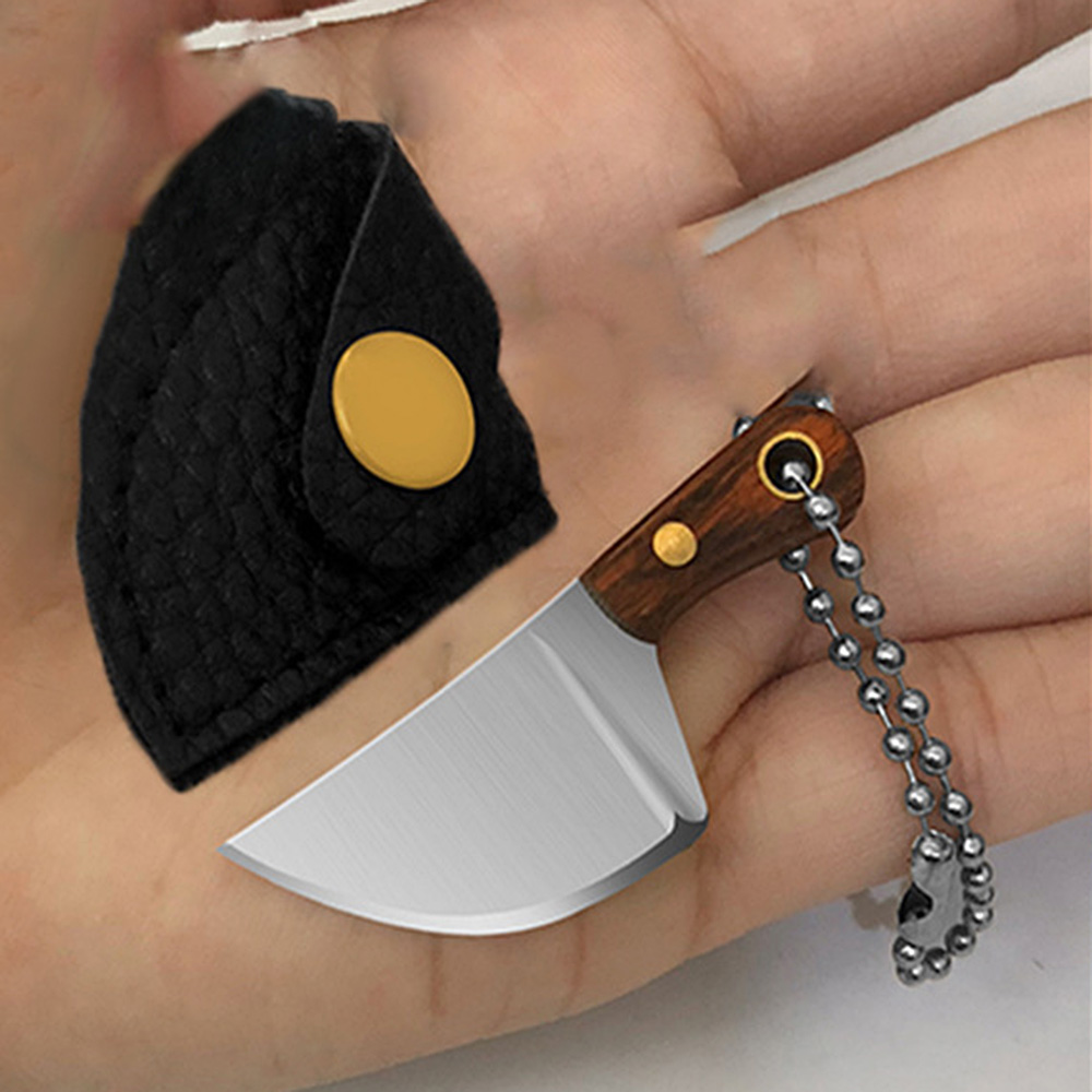 1pc Pure Copper Keychain Portable Capsule Knife, Mini Package Opener Cutter  For Express Package