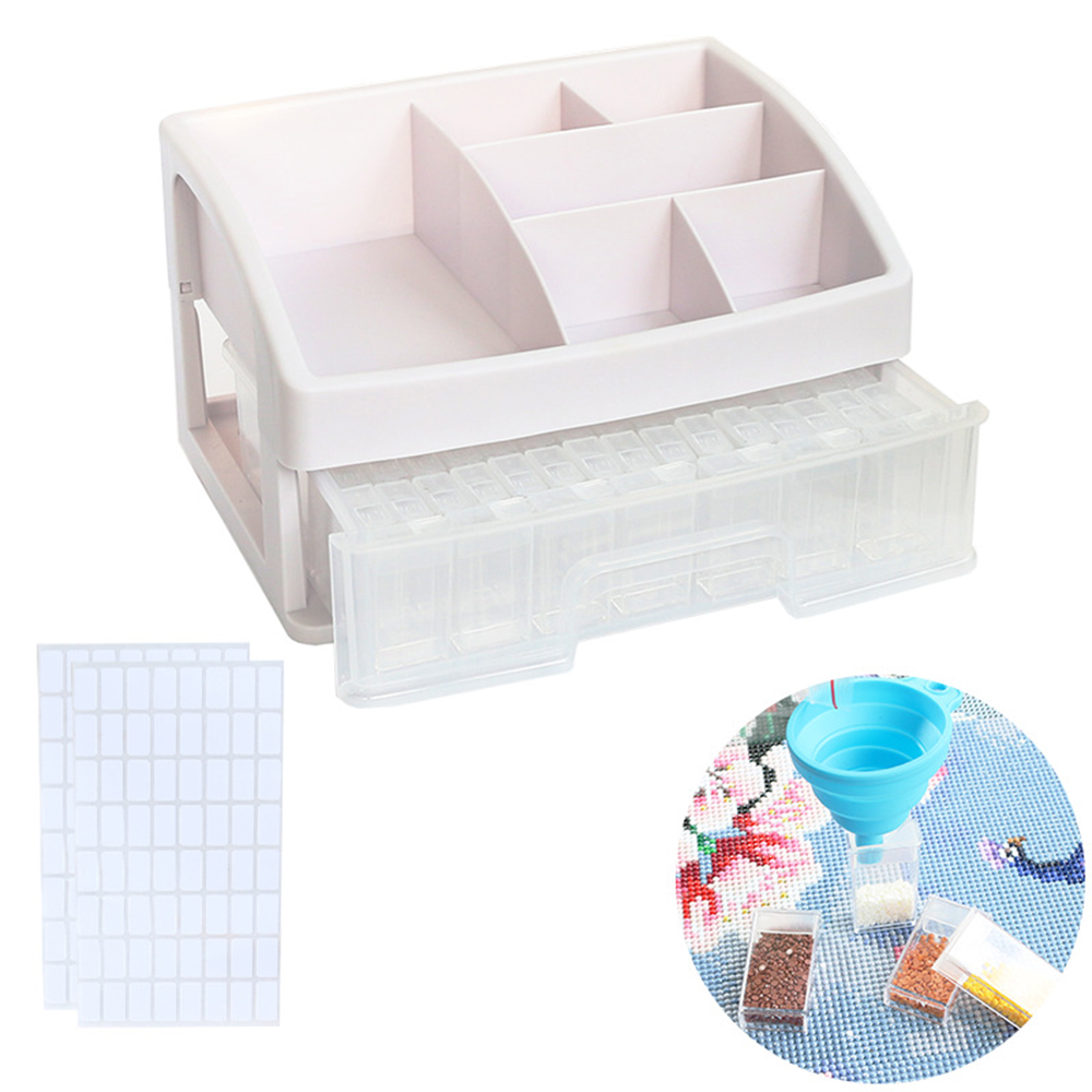 Diamond painting storage box with drawers and DIY square drill kits 
