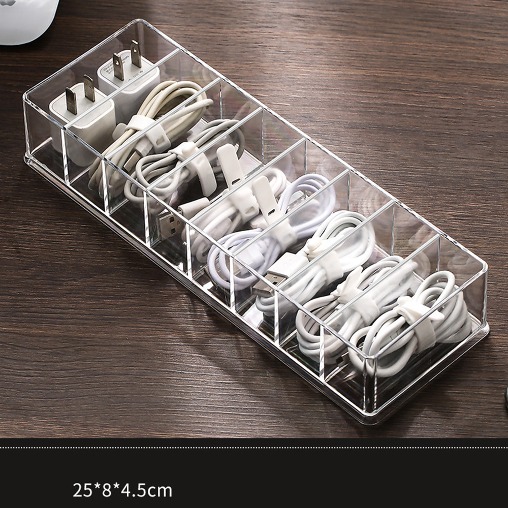 Data Cord Storage Box Desktop Cord Organizer Cord Management Box Flex