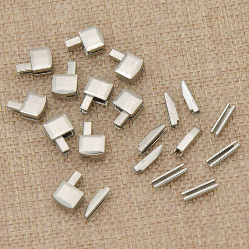 10pcs Metal Zipper Stoppers DIY Repair Open End Zipper Clothe DIY Hot L3V4