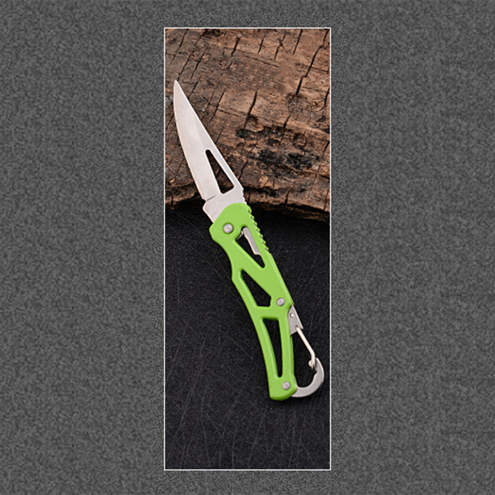 Mini Pocket Knife Folding Keychain Pendant Cutter Blade Portable Outdoor  Tools