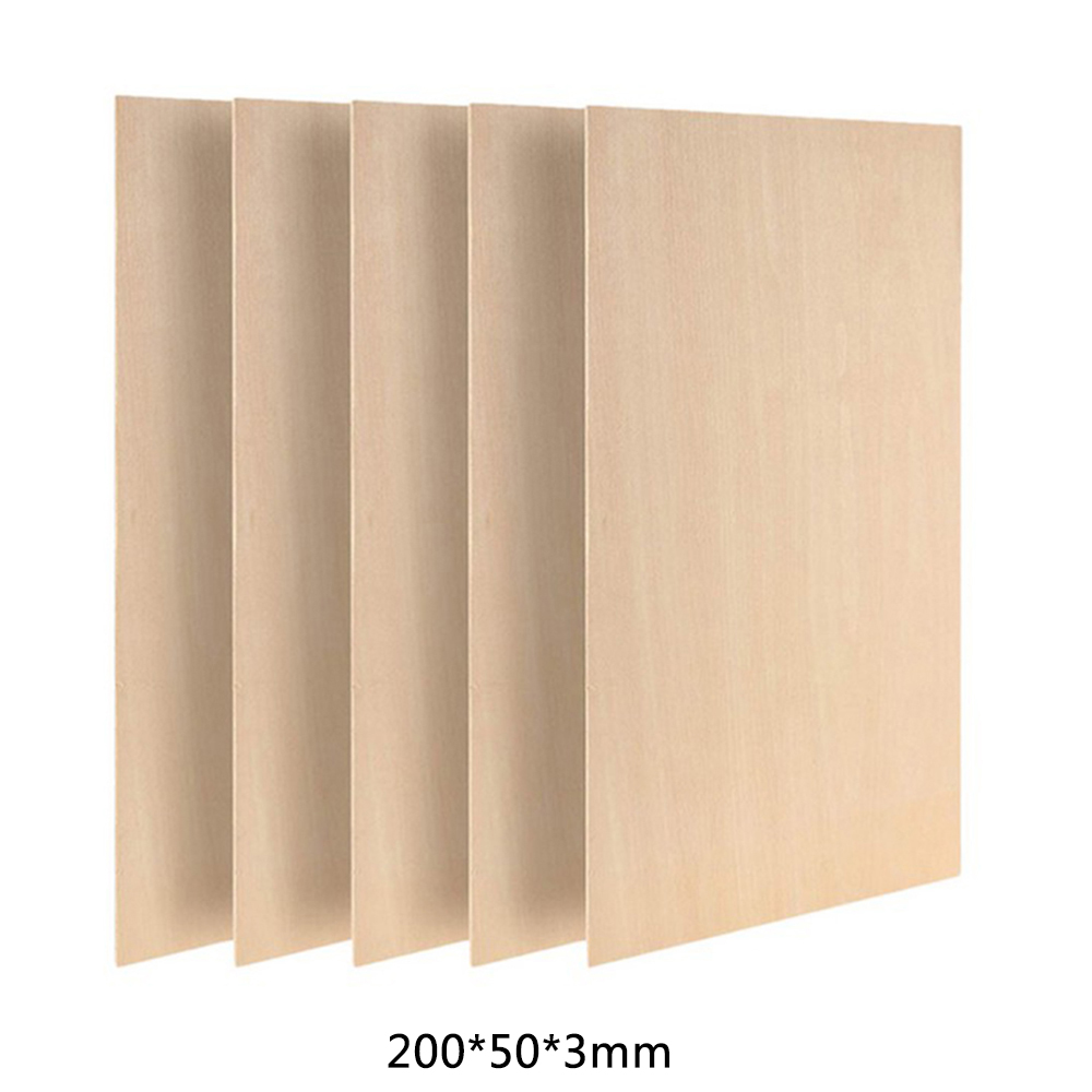 5 PIEZAS Hojas de madera contrachapada Placa de madera contrachapada Tablero sin terminar Madera para trabajar la madera hágalo usted mismo - Imagen 18 de 21