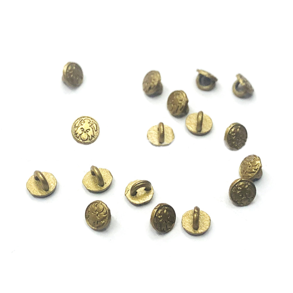 72 PCS Mini Shank Button 4mm Metal Buckle Doll Clothing Sewing Accessories DIY - Picture 7 of 9