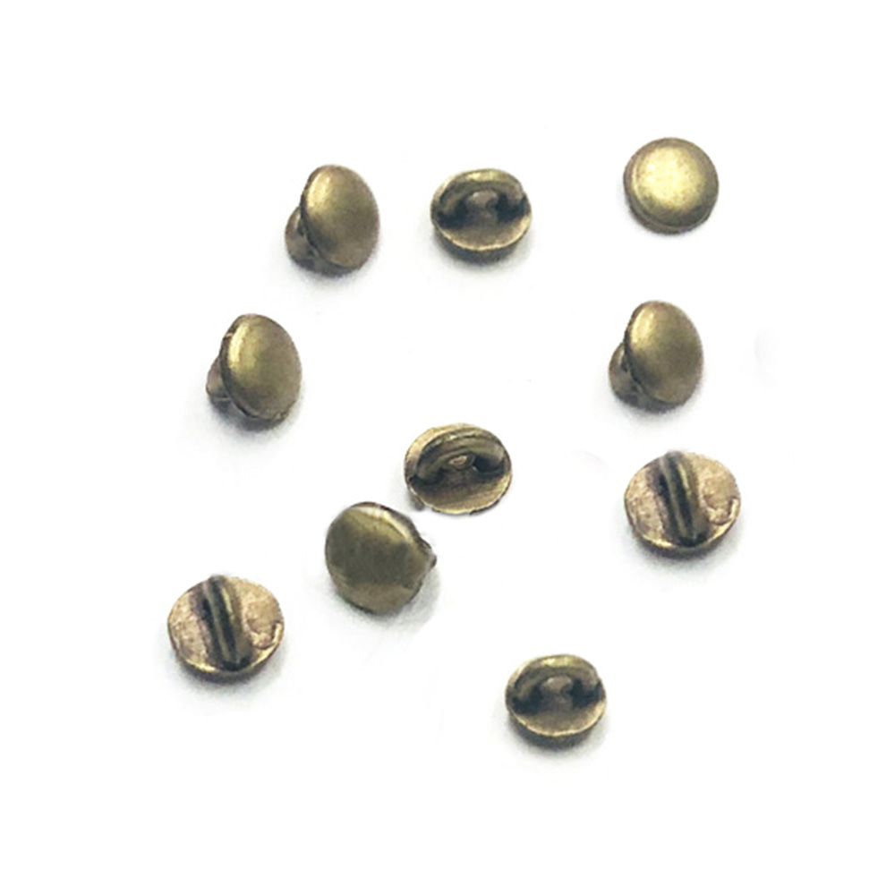 72 PCS Mini Shank Button 4mm Metal Buckle Doll Clothing Sewing Accessories DIY - Picture 9 of 9