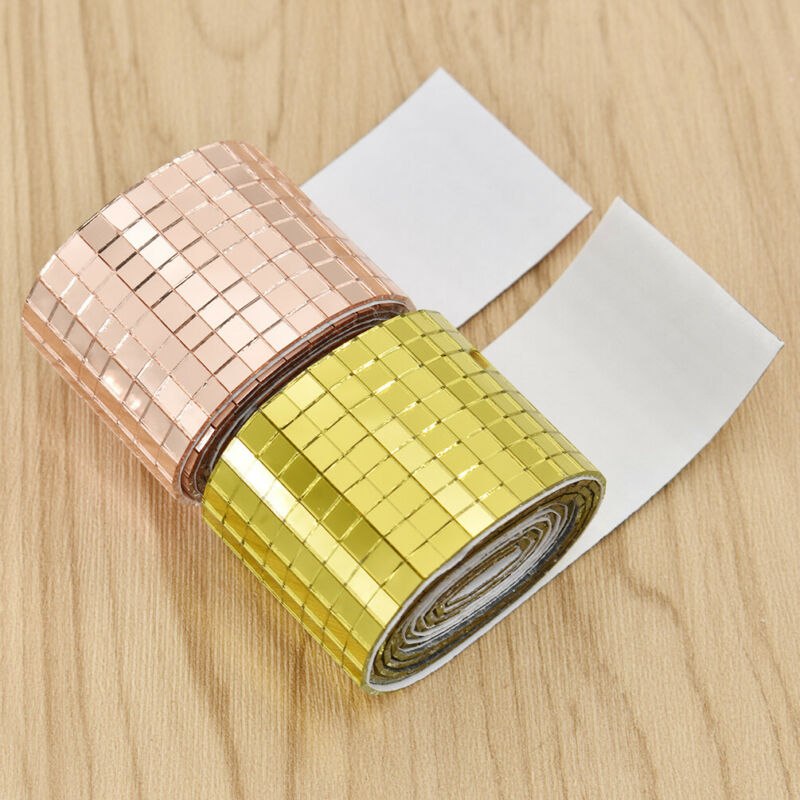 1M Glas Mosaik Fliesen Mini Selbstklebend Spiegel Quadratisch Aufkleber Zuhause Aufkleber Handwerk - Bild 7 von 14