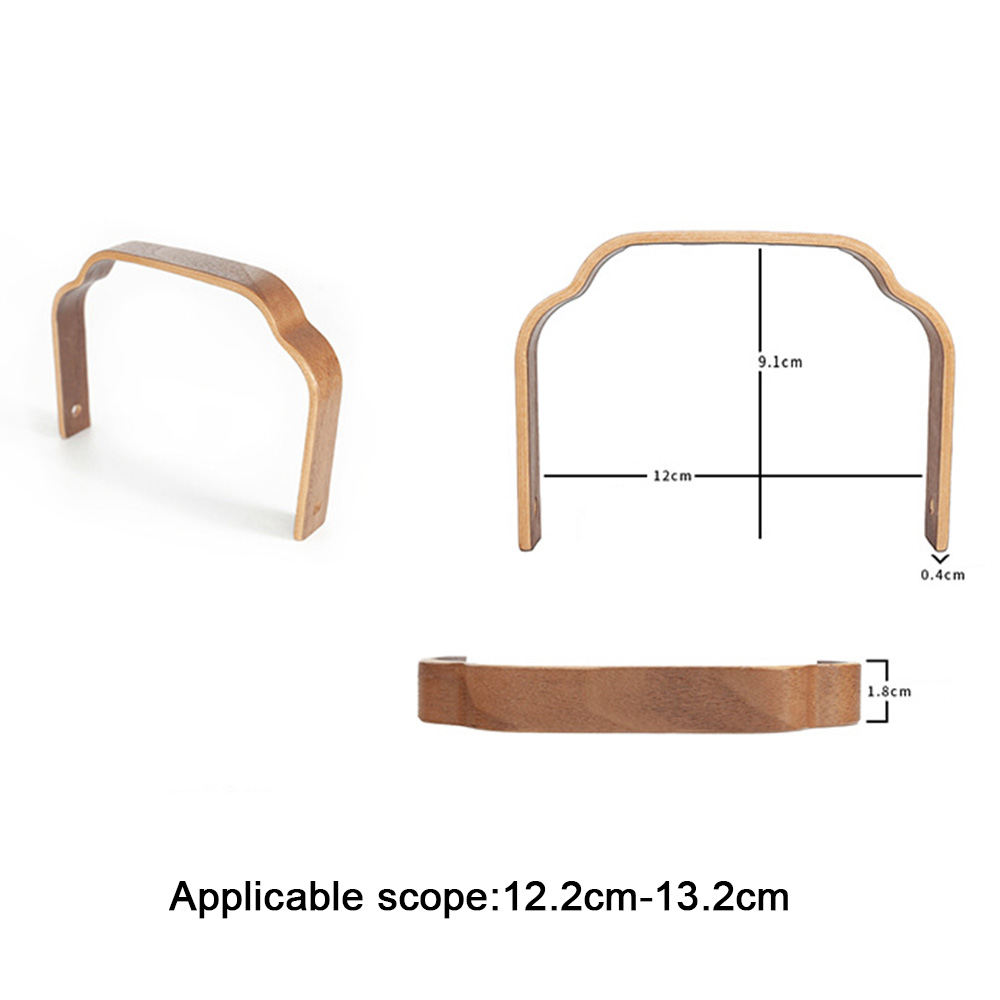 Walnut Wood Teapot Handle Replacement Ceramic Glass Tea Set Parts Grip Teahouse