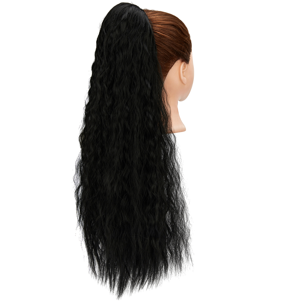 Wavy Drawstring Ponytails for Women 22 inch Kinky Straight Ponytail Hair Piece - Picture 13 of 17