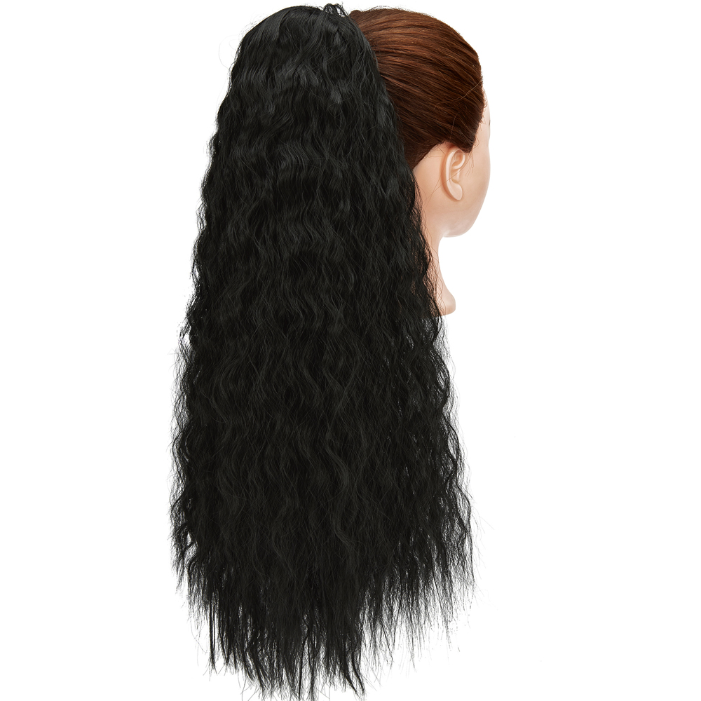 Wavy Drawstring Ponytails for Women 22 inch Kinky Straight Ponytail Hair Piece - Picture 14 of 17