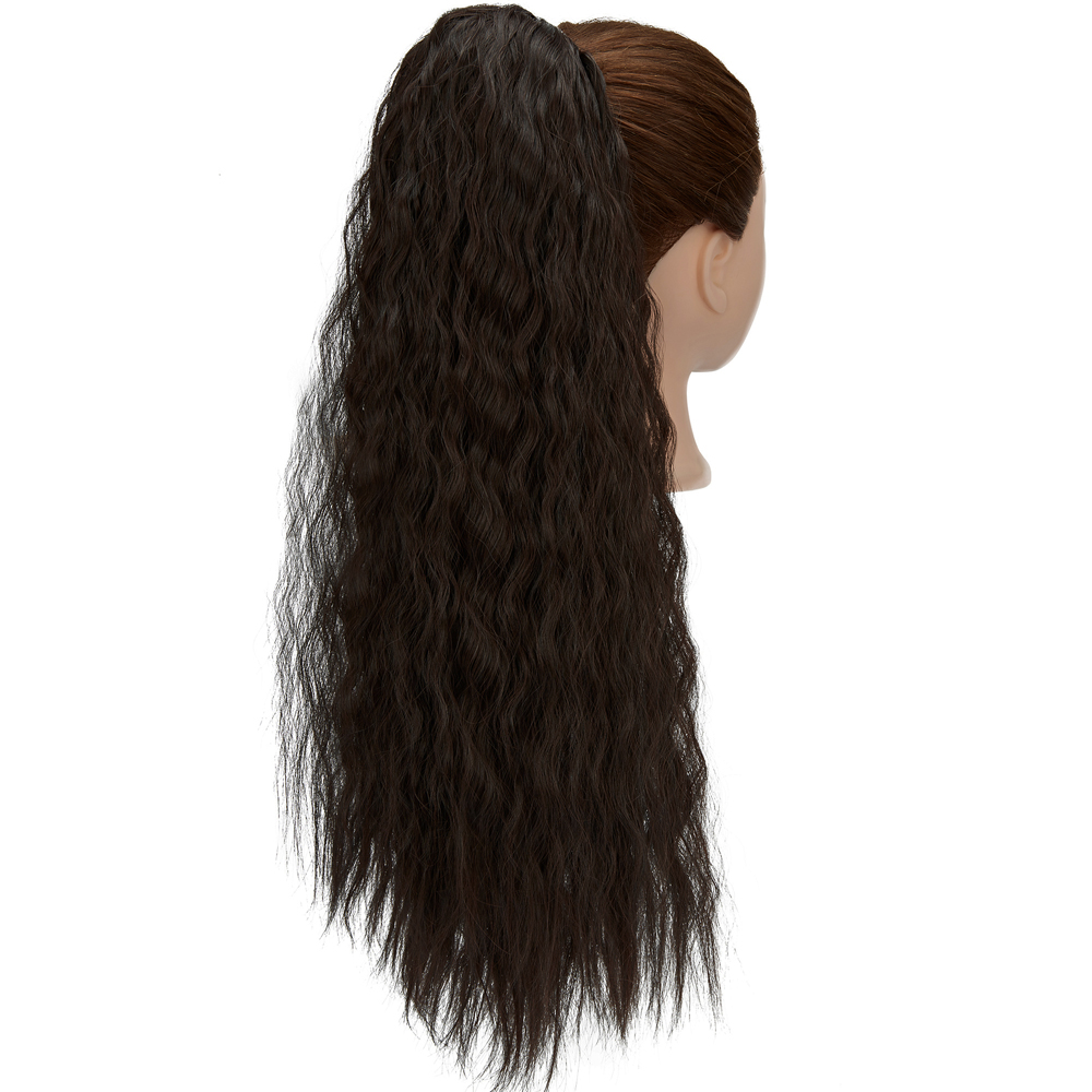 Wavy Drawstring Ponytails for Women 22 inch Kinky Straight Ponytail Hair Piece - Picture 16 of 17