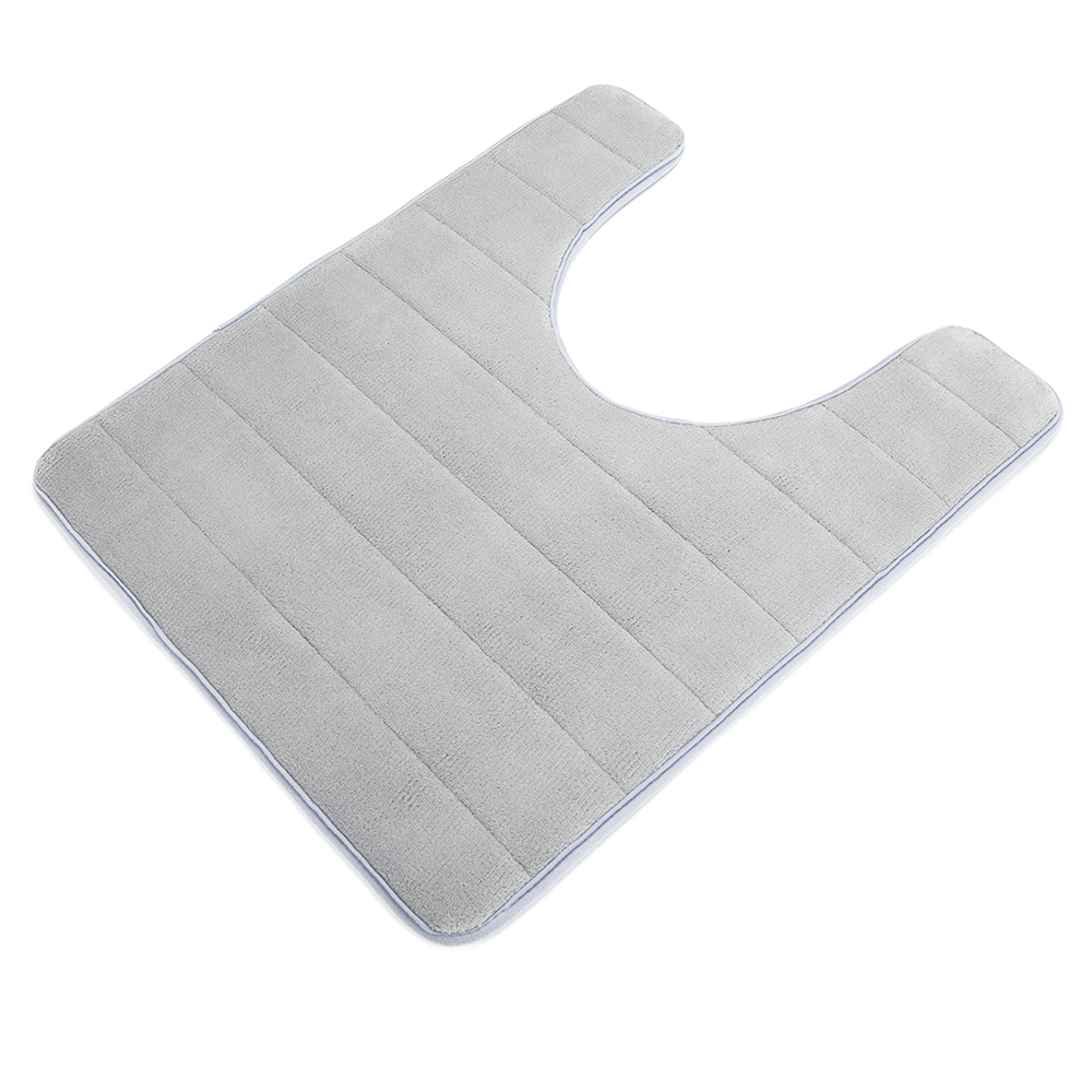 Soft Memory Foam Toilet Bath Mat U-Shaped Water Absorption Non-Slip Cushion NEW - Picture 16 of 16