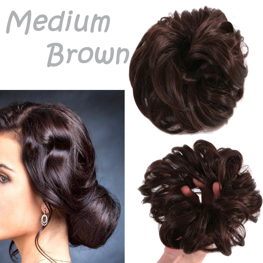 Messy Bun Hair Piece Hair Extension Ponytail Synthetic Scrunchies Ponytail Women - Picture 13 of 33