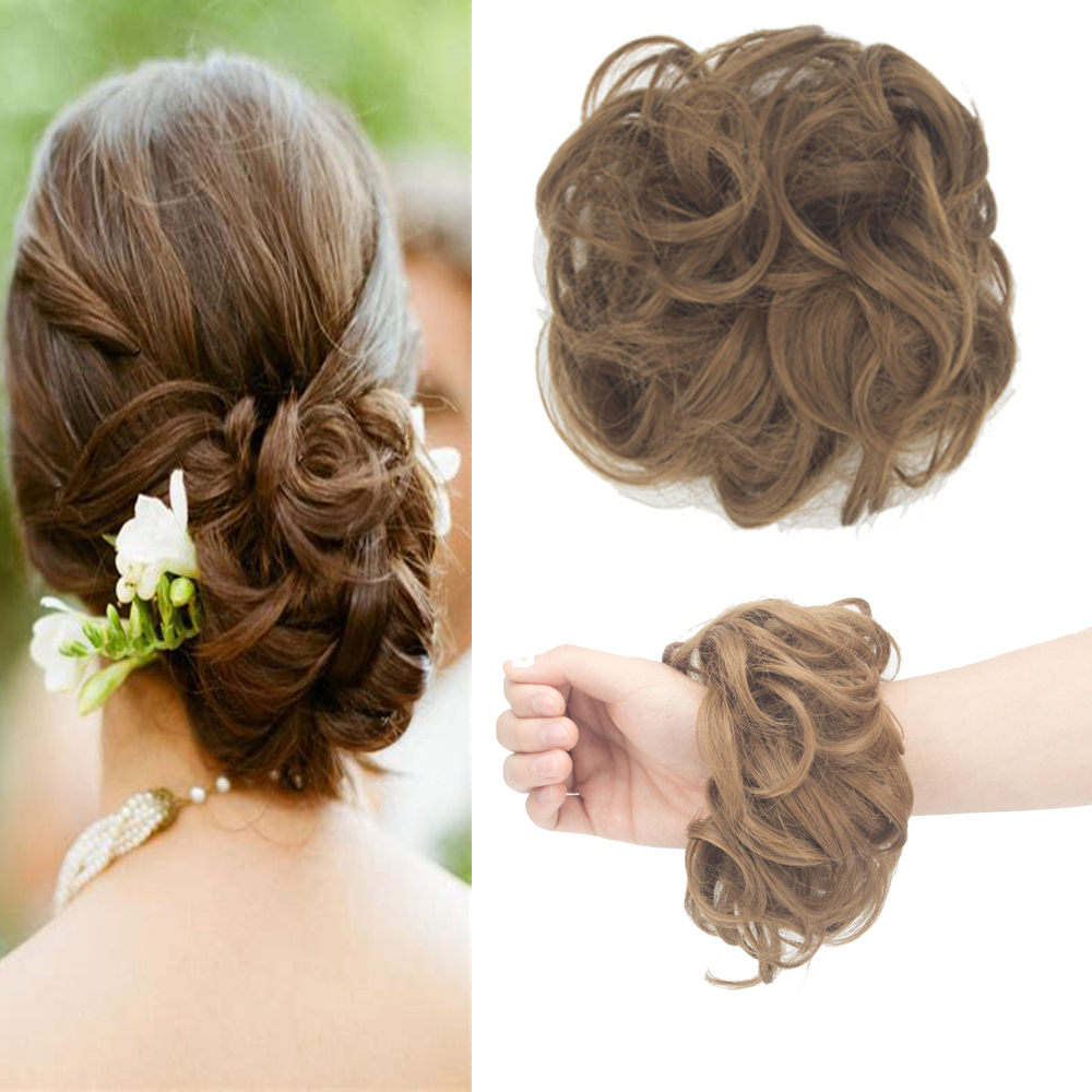 Messy Bun Hair Piece Hair Extension Ponytail Synthetic Scrunchies Ponytail Women - Picture 16 of 33