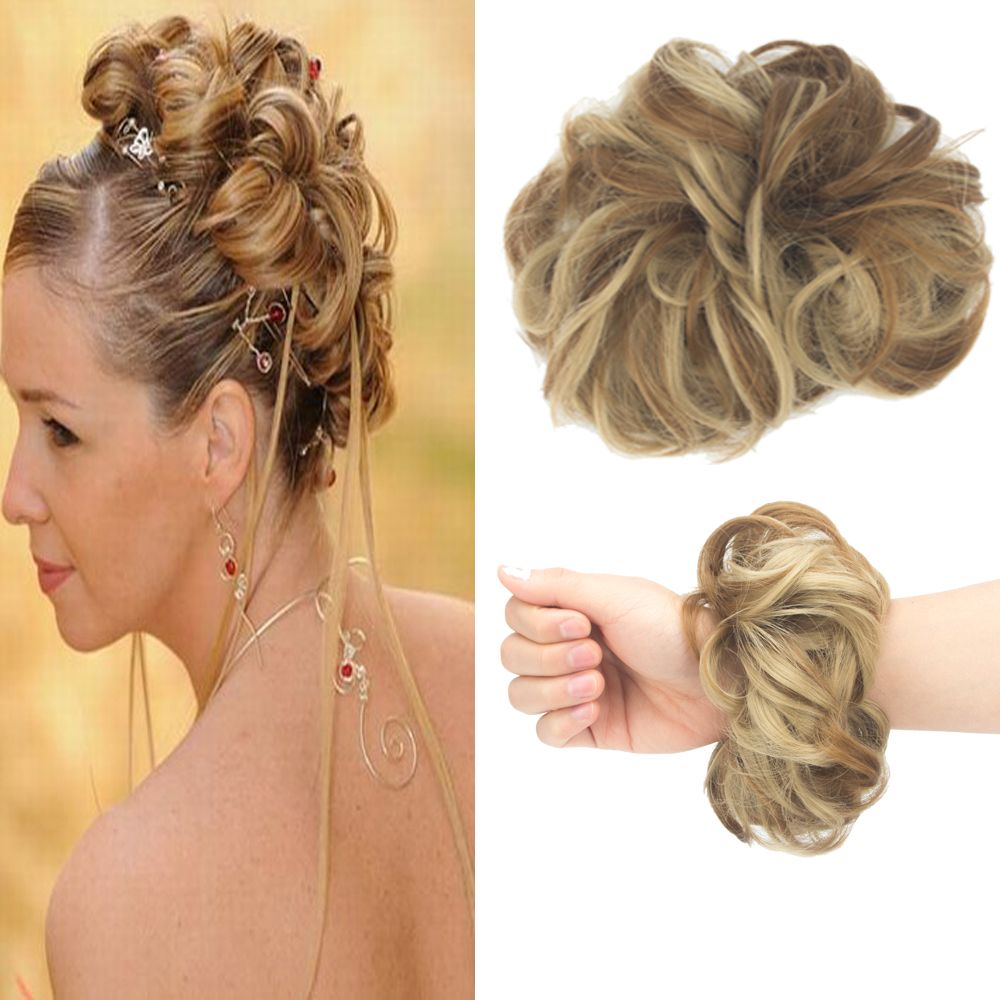 Messy Bun Hair Piece Hair Extension Ponytail Synthetic Scrunchies Ponytail Women - Picture 17 of 33