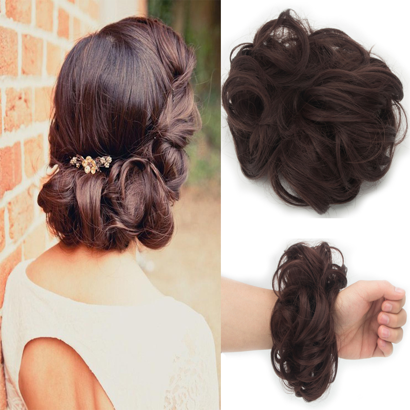 Messy Bun Hair Piece Hair Extension Ponytail Synthetic Scrunchies Ponytail Women - Picture 20 of 33