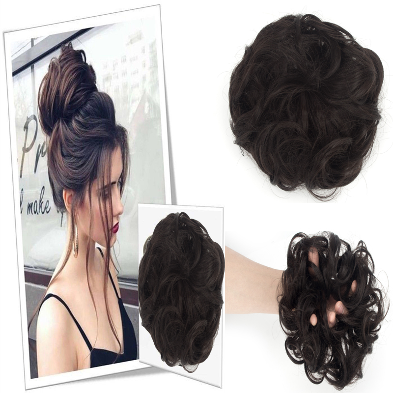 Messy Bun Hair Piece Hair Extension Ponytail Synthetic Scrunchies Ponytail Women - Picture 21 of 33