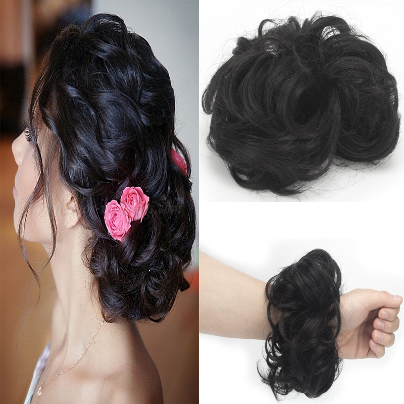 Messy Bun Hair Piece Hair Extension Ponytail Synthetic Scrunchies Ponytail Women - Picture 22 of 33