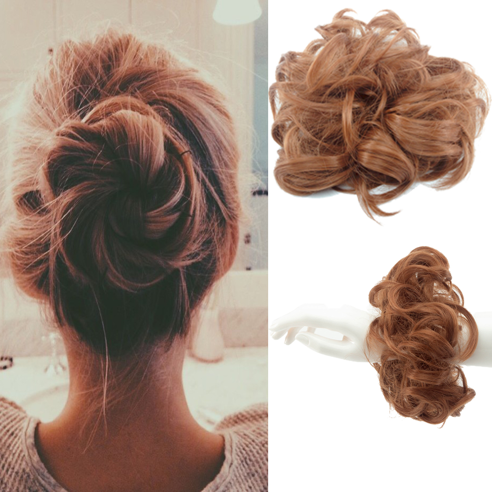 Messy Bun Hair Piece Hair Extension Ponytail Synthetic Scrunchies Ponytail Women - Picture 23 of 33