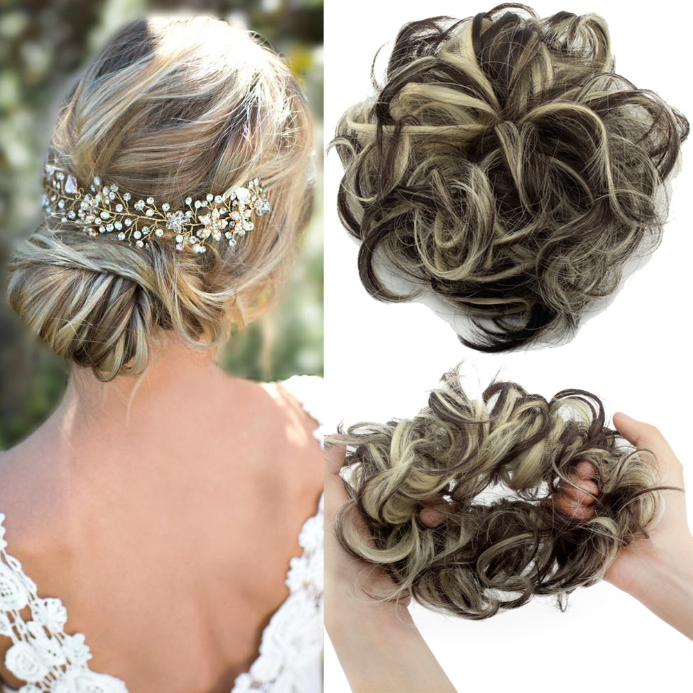 Messy Bun Hair Piece Hair Extension Ponytail Synthetic Scrunchies Ponytail Women - Picture 29 of 33