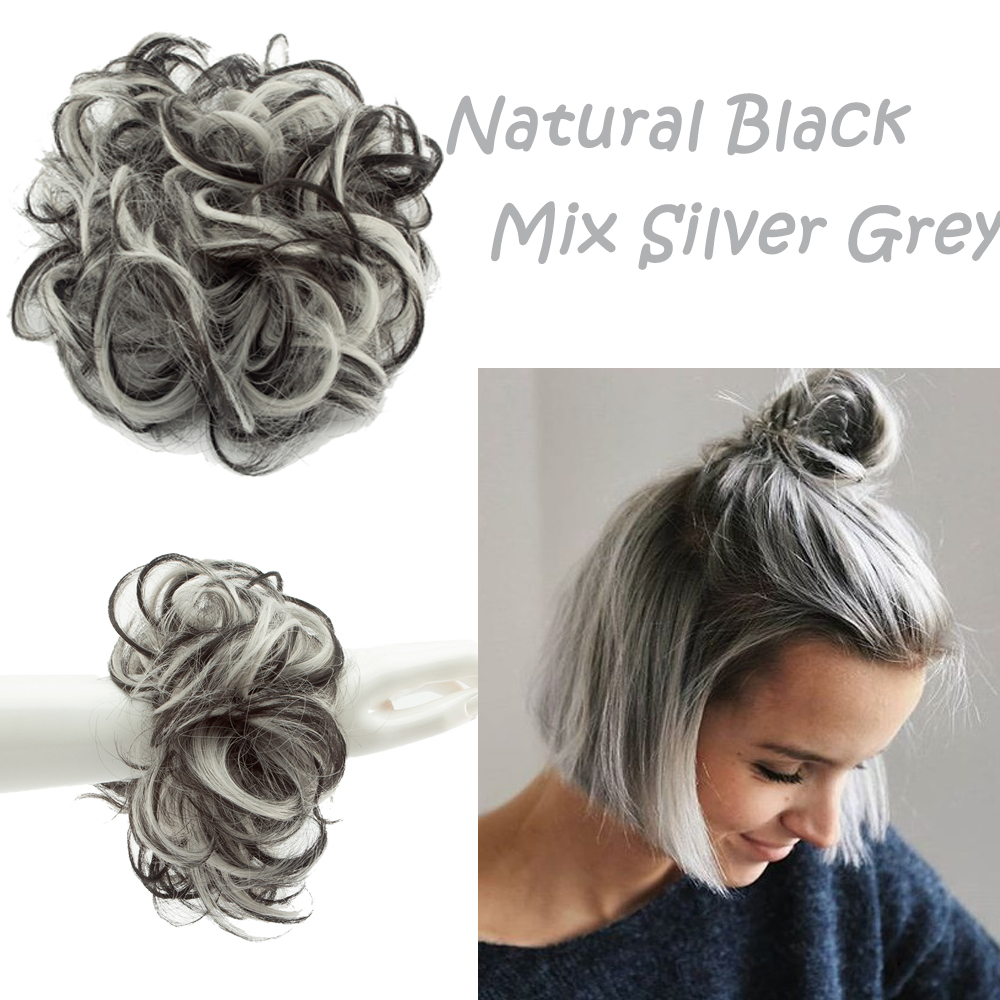 Messy Bun Hair Piece Hair Extension Ponytail Synthetic Scrunchies Ponytail Women - Picture 32 of 33