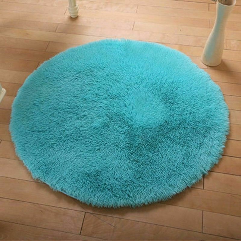 Round Fluffy Area Rug for Bedroom Soft Carpet Circle Plush Floor Carpe Room Rug - Picture 11 of 18