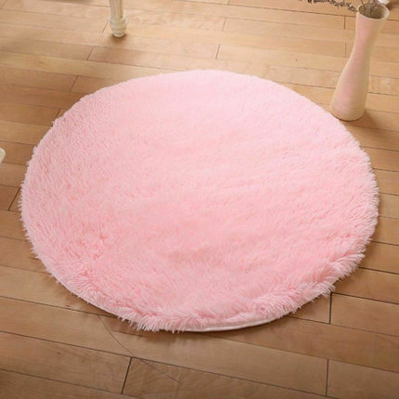 Round Fluffy Area Rug for Bedroom Soft Carpet Circle Plush Floor Carpe Room Rug - Picture 15 of 18