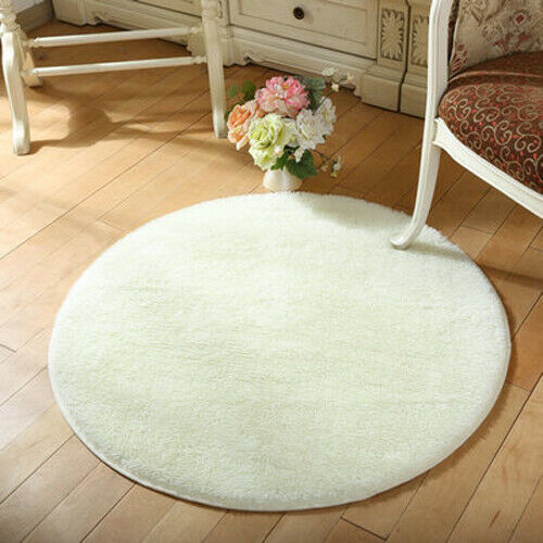 Round Fluffy Area Rug for Bedroom Soft Carpet Circle Plush Floor Carpe Room Rug - Picture 16 of 18