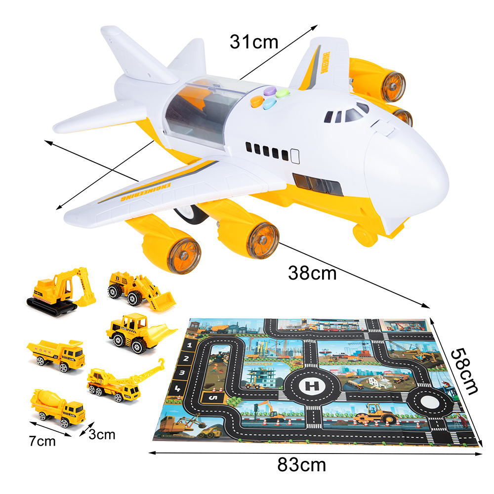 Electric Action Toy Airplane Plane with Lights and Sounds Toy Planes for  Kids