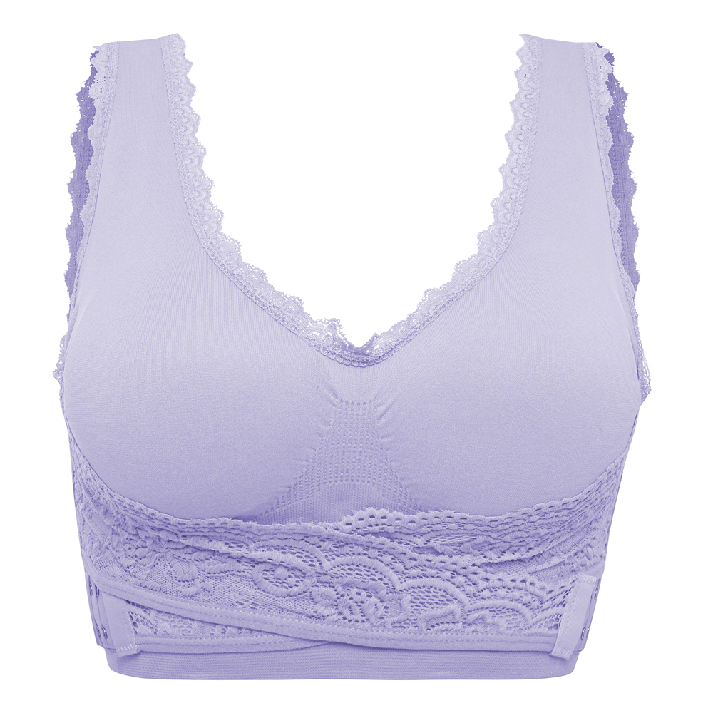 Lingerie Lace Bra Cross Front Side Buckle Push Up Sports Bralette Underwear S-XL - Picture 15 of 18