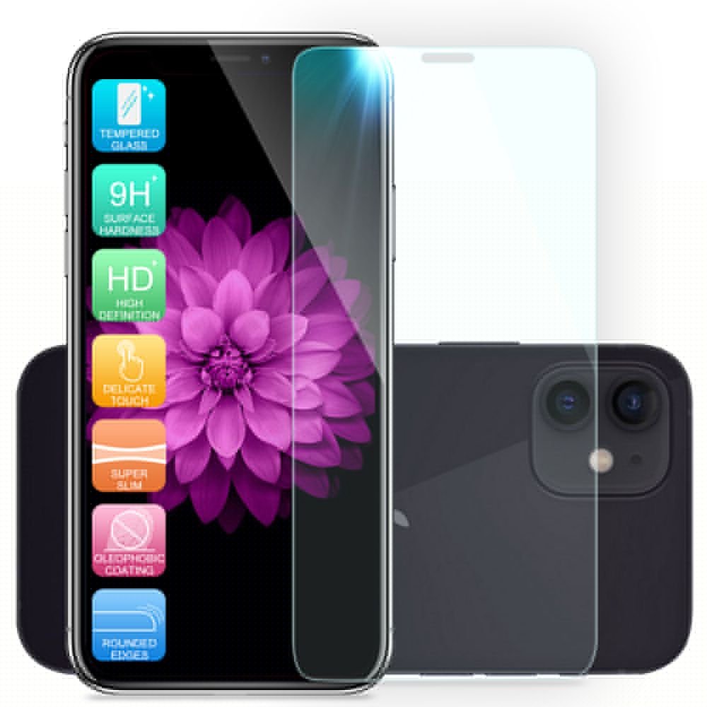 For iPhone 12/Pro/Max/Mini 5G Premium Clear Tempered Glass Screen Protector - Picture 7 of 8