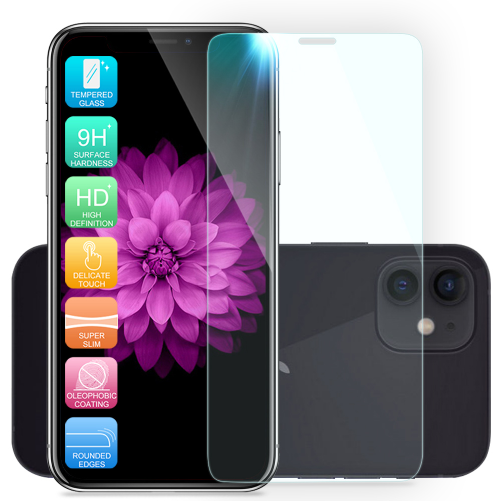 For iPhone 12/Pro/Max/Mini 5G Premium Clear Tempered Glass Screen Protector - Picture 8 of 8