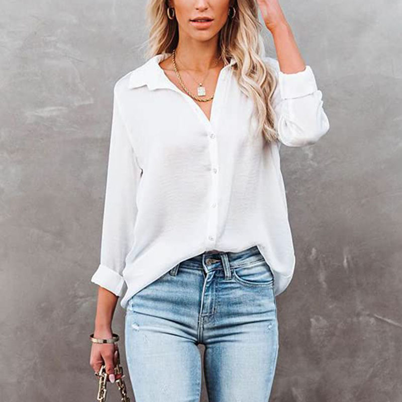 white baggy blouse