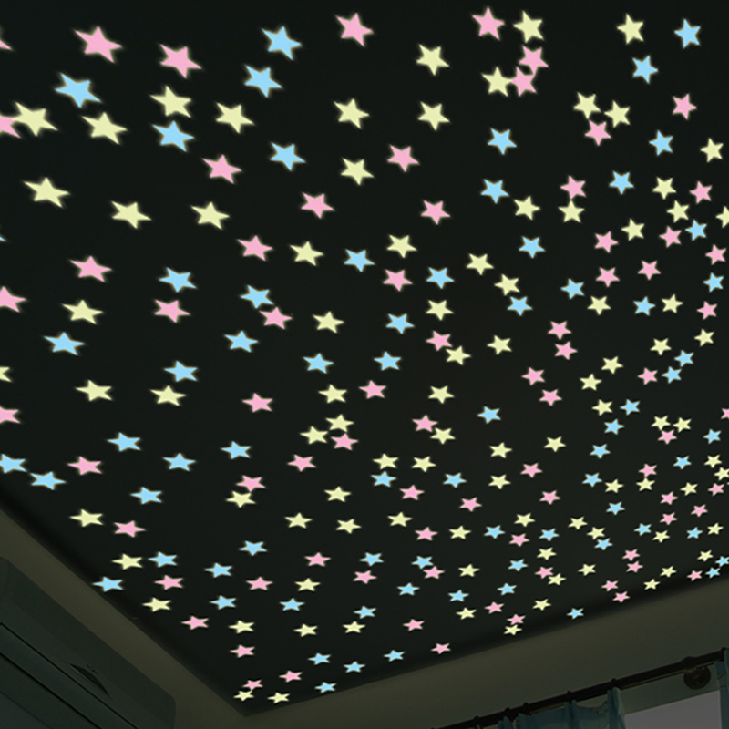 Glow In The Dark Stars For Ceiling Wall Stickers Fluorescent Decor Ceiling Wall Stickers Fluorescent Decor
