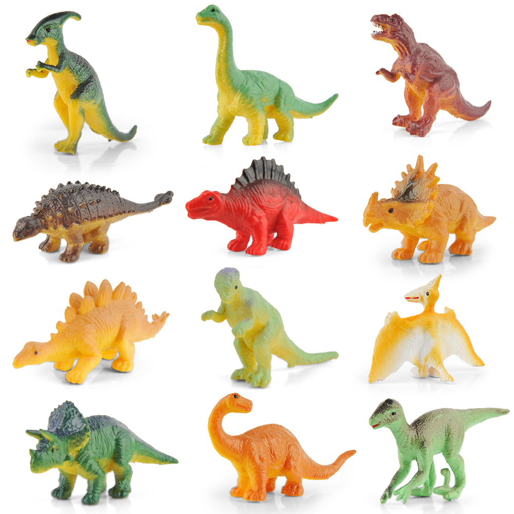 Tiere & Dinosaurier Set 12pcs 8pcs Assorted Vivid Dinosaurs Model Kids ...