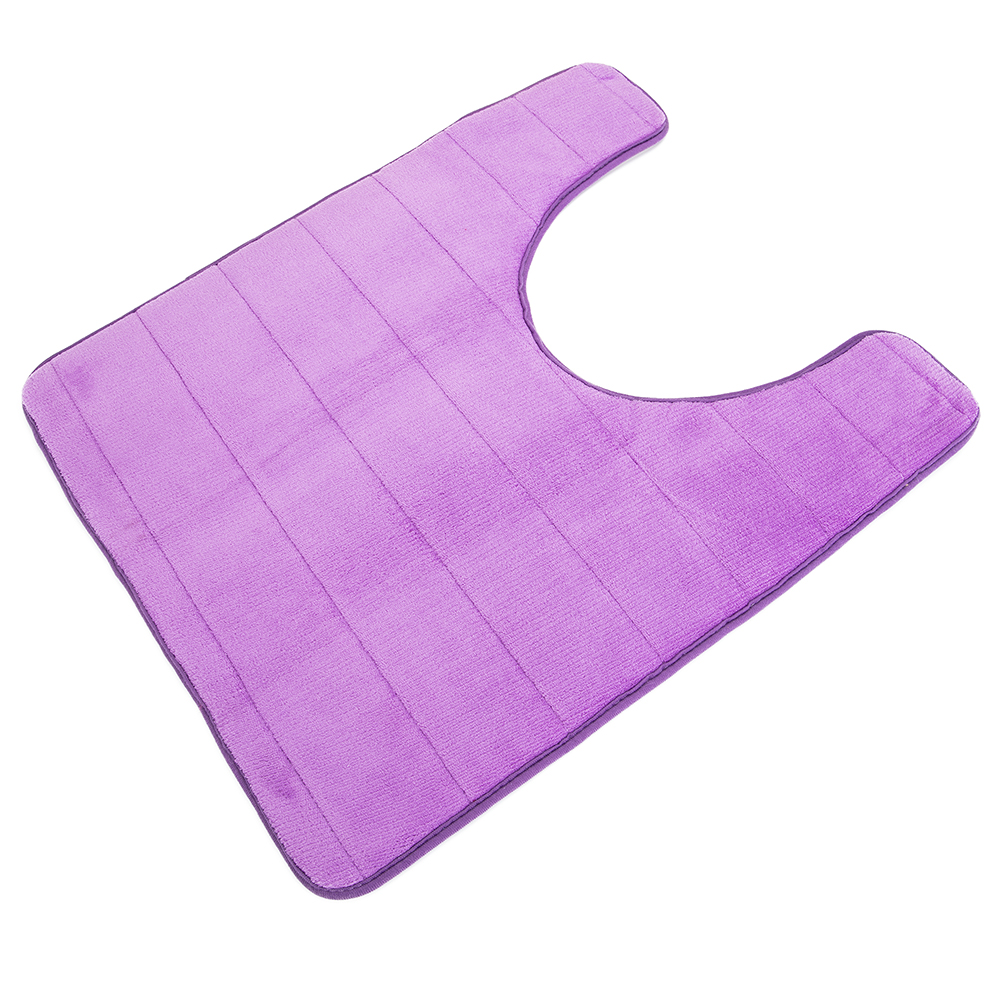 U-Shaped Non-Slip Absorbent Bathroom Rugs Sink Toilet Floor Carpet Bath Soft Mat - Picture 14 of 16