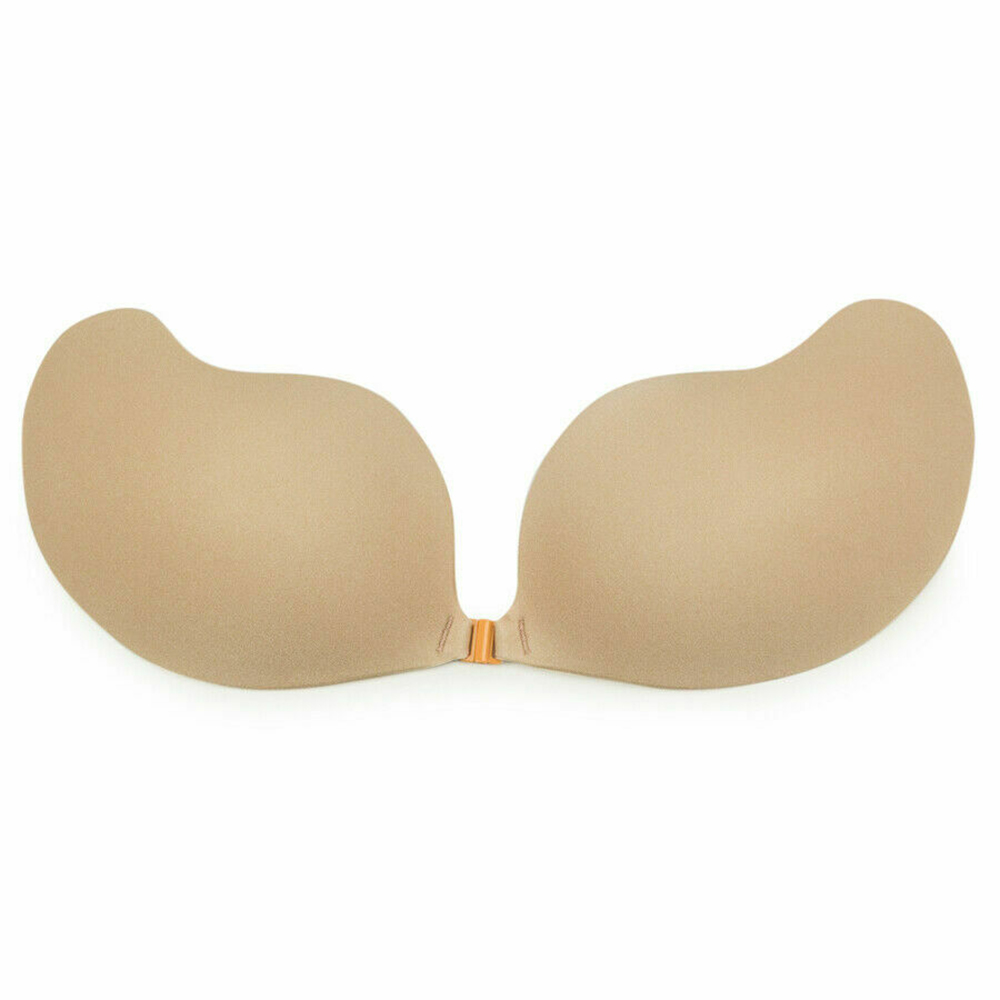 Women Push Up Sticky Strapless Backless Silicone Self Adhesive Invisible Bra  TBN