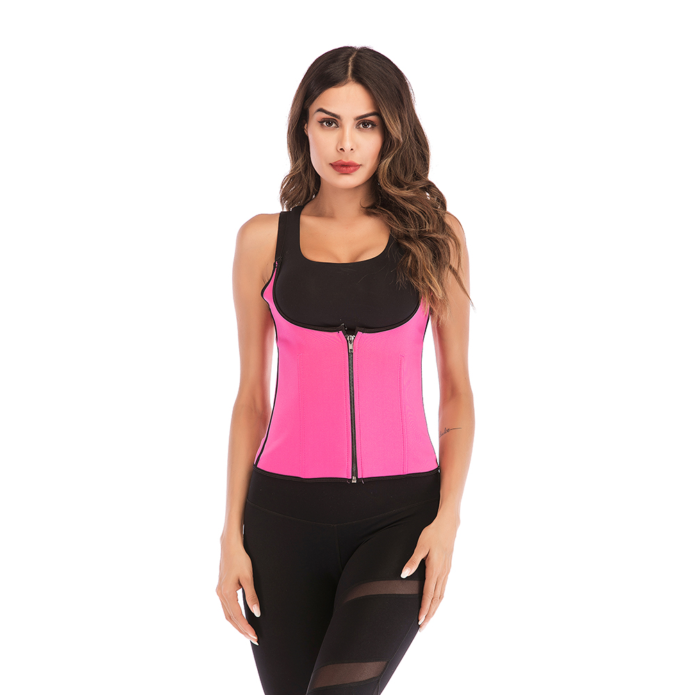 Women High Waist Trainer Corset Weight Loss Tummy Zipper Control Belt Shaper TBN